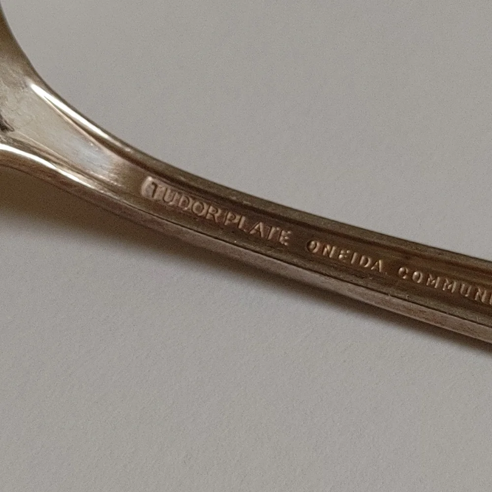6 Tudor Plate Oneida Community Teaspoons